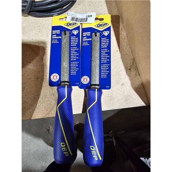 Lot of 2 DEP Diamond Grit Files