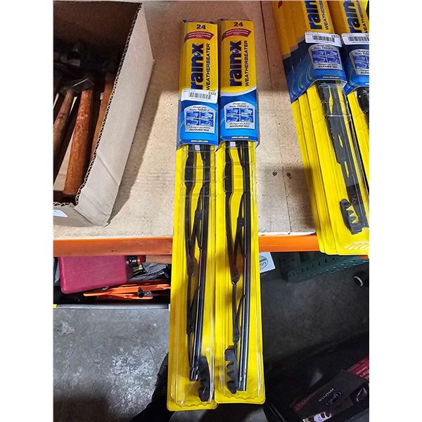 Lot of 2 RainX 24" Windshield Wiper Blades