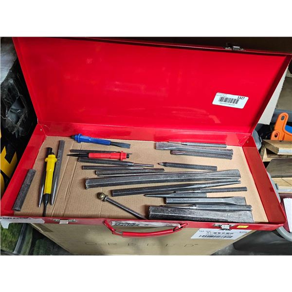 Small Magnum Tool Box with Assorted Chisels & Punches
