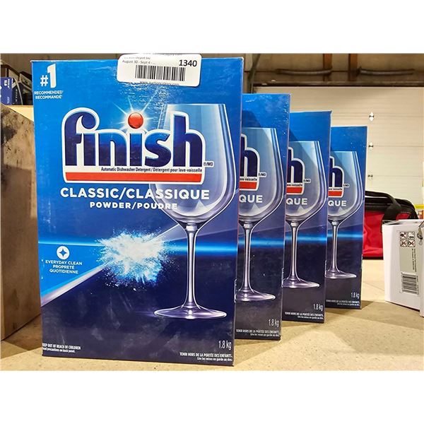 Finish Classic Powder Dishwasher Detergent 4x1.8Kg