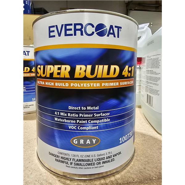 Evercoat Super Build 4:1 Ultra High Build Polyester Primer Surfacer - Gray - 128 Fl Oz