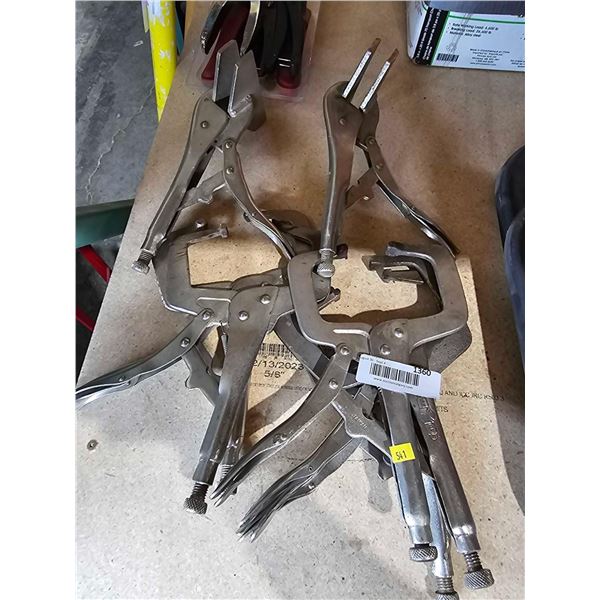 Lot of 5 Assorted Vice Clamps