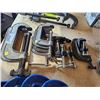Image 2 : Lot of 10 - Assorted Industrial C-Clamps