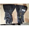 Image 3 : Vintage Leather Motorcycle Gloves Gauntlet Style - Size Men's Large