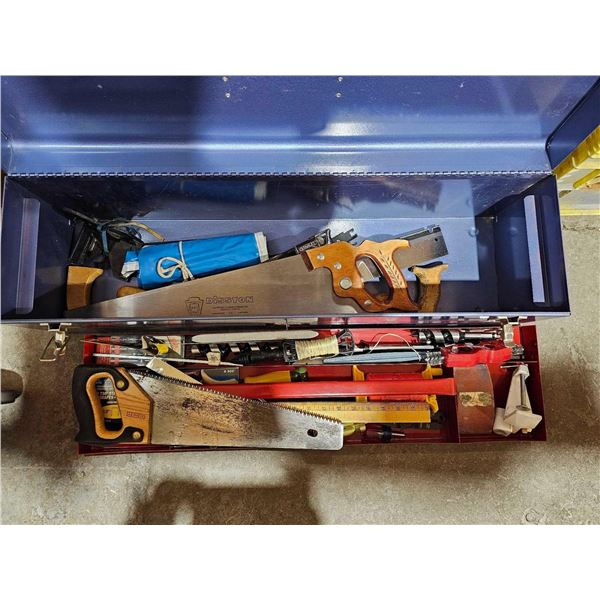 32" Beach Tool Chest filled with Assorted  Hand Tools