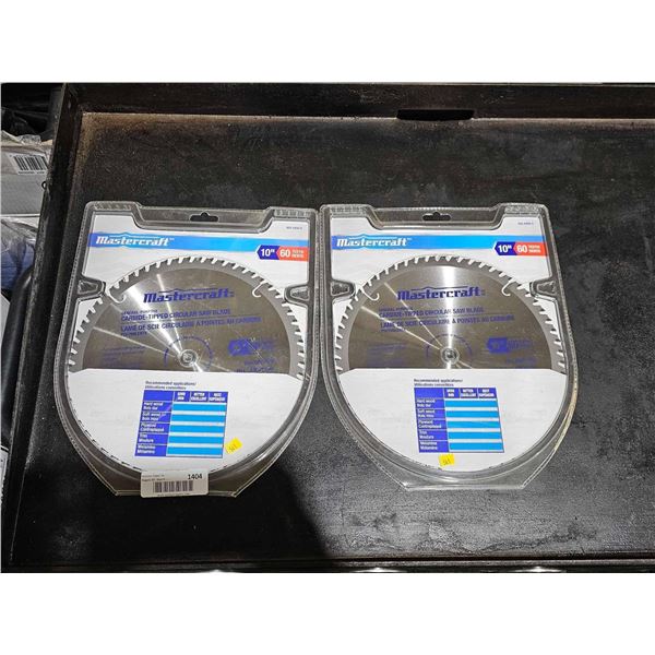 Mastercraft Carbide-Tipped 10" Circular Saw Blade - Lot of 2
