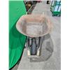 Image 3 : Single Wheel Steel Wheelbarrow - Orange