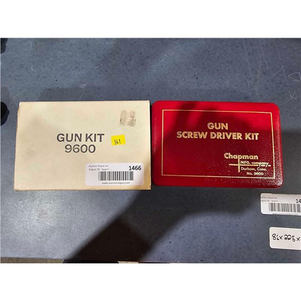Vintage Chapman guns screwdriver set, complete