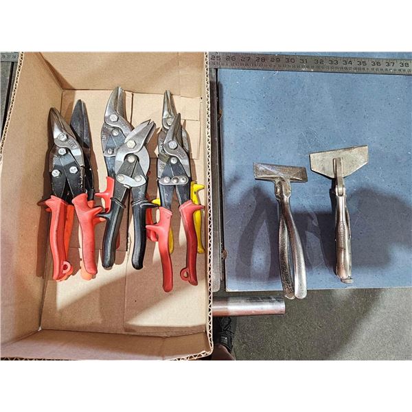 Lot of Assorted Shears & Flat Bill Pliers
