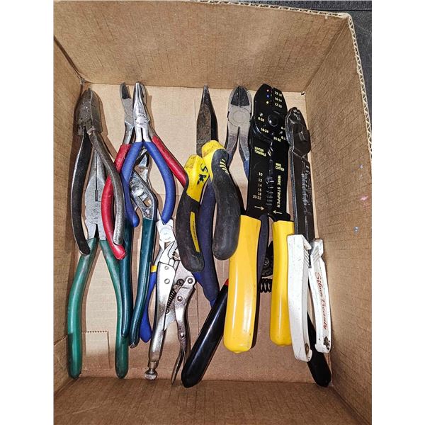 Lot of Assorted Pliers & Wire Strippers