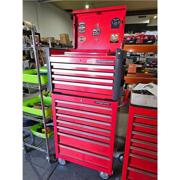 Magnum Tall 11 Drawer Rolling Tool Chest with Keys - 57x19x29"