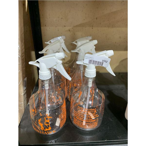 Lot of 6 Greenhawk Spray Bottles