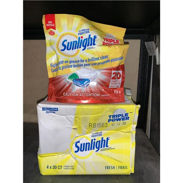 Sunlight Dishwasher Detergent Tabs  4x20pc