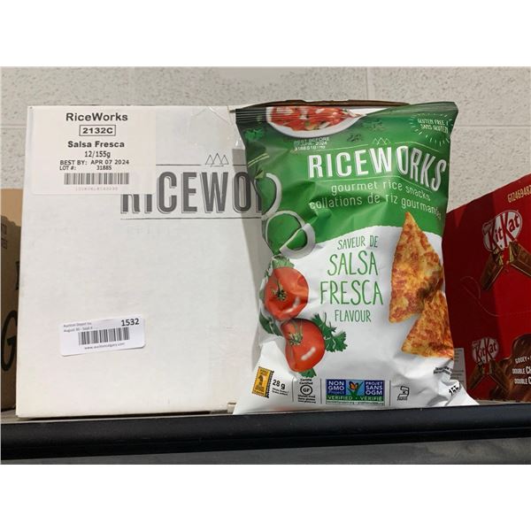 RiceWorks Salsa Fresca Gourmet Rice Snacks 12 x 155g