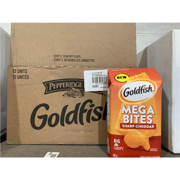 Pepperidge Farms Goldfish Mega Bites Sharp Cheddar 12 x 167g