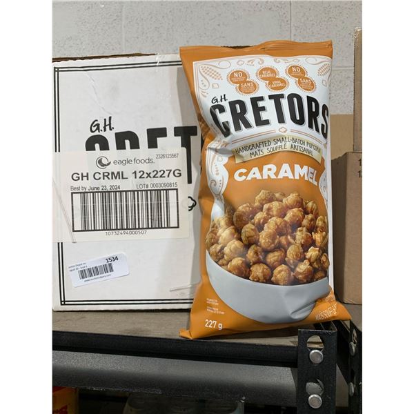 G.H. Cretors Handcrafted Small Batch Caramel Popcorn 12 x 227g