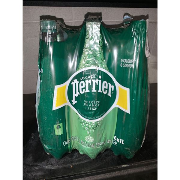 Perrier Carbonated Natural Spring Water 6 x 1L