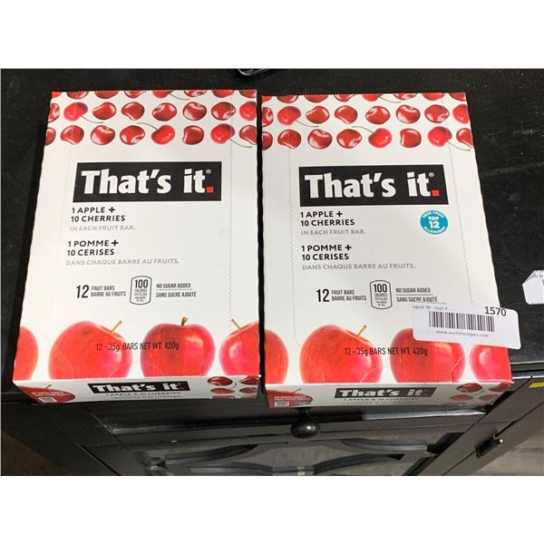 That's It  Fruit Bars 12 x 35g x 2