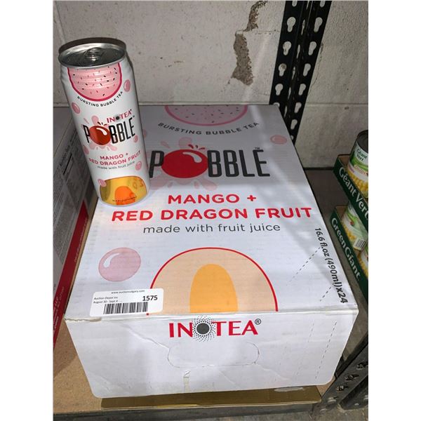 Pobble Mango + Dragon Fruit Bursting Bubble Tea 24 x 490ml