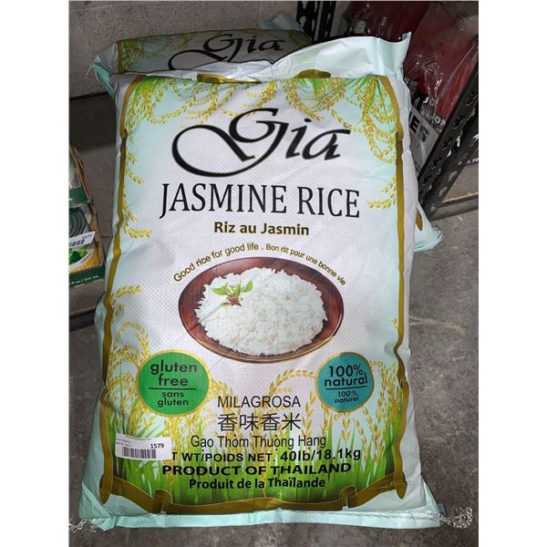 Gia Jasmine Rice 18.1kg / 40lbs