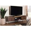 Image 1 : Baxton Studio Graceland Mid-Century Modern Transitional Walnut Brown Finished Wood 2-Door TV Stand [