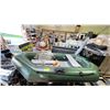 Image 1 : *NEW* GREAT PACIFIC INFLATABLE BOAT 7FT 6IN DROP STITCH FLOOR, 10PSI, 500LB CAPACITY, OARS, PUMP