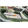 Image 2 : *NEW* GREAT PACIFIC INFLATABLE BOAT 7FT 6IN DROP STITCH FLOOR, 10PSI, 500LB CAPACITY, OARS, PUMP