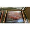 Image 2 : SHELF OF ASSORTED FRAMED CAR PHOTOS