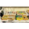Image 2 : SHELF OF ASSORTED ITEMS INCLUDING; VINTAGE BOARD GAMES, BOOKS, BLACKJACK DEALING MACHINE & MORE
