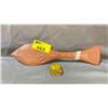 Image 1 : FIRST NATIONS HAND CARVED WALL DECOR TITLED "ALERT BAY" BY DAVE MOUNTAIN & VINTAGE POPEYE TIN DIME