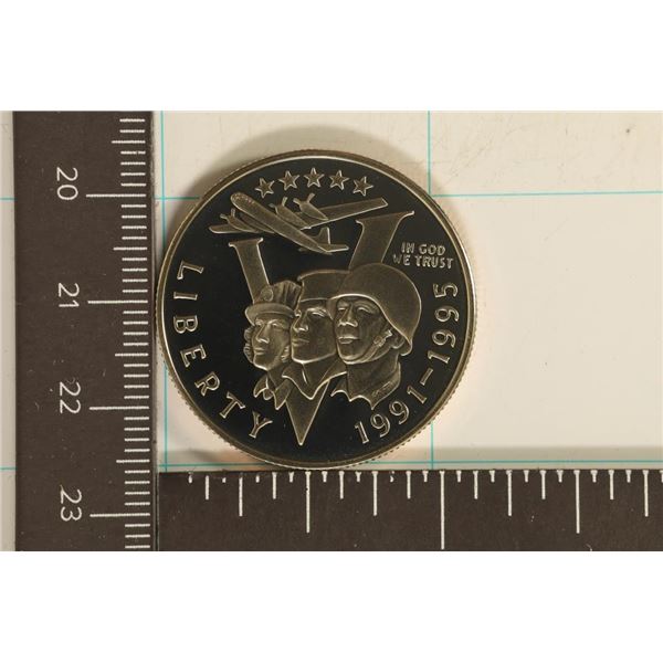 1991-95 WWII 50TH ANNIVERSARY PF HALF DOLLAR