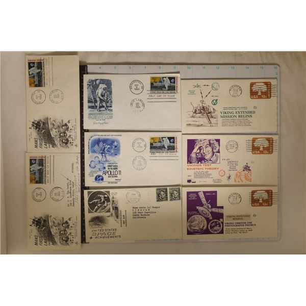 8-SPACE RELATED FDC'S: 4-FROM 1969 (2 APOLLO 11)