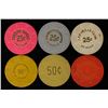 Image 1 : 6-PLASTIC CASINO GAMING TOKENS 3-25 CENT, 2-50