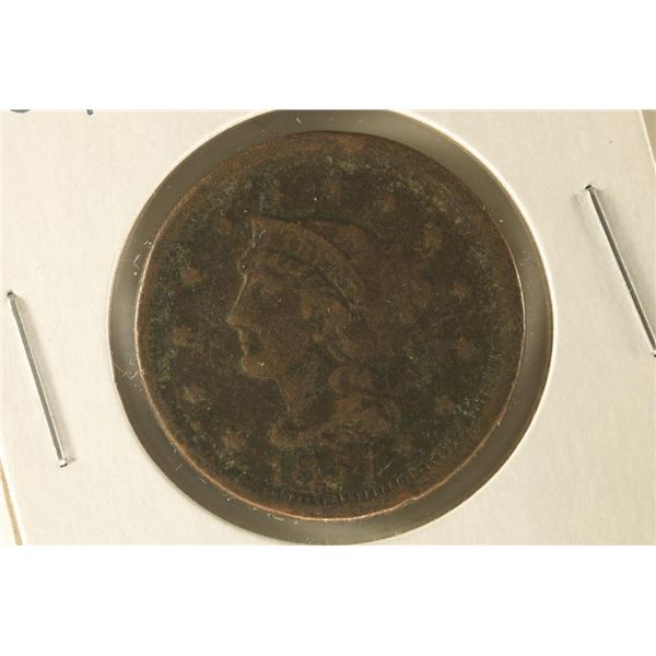 1854 US LARGE CENT