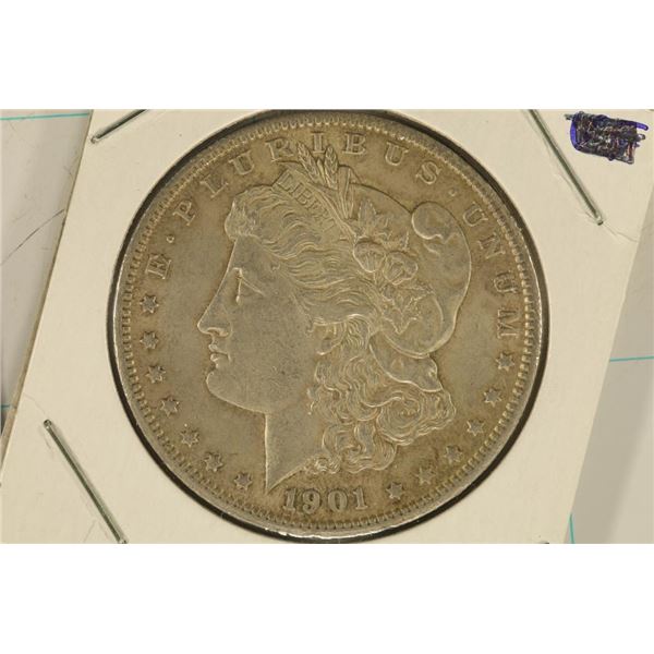1901-S MORGAN SILVER DOLLAR VERY FINE AU