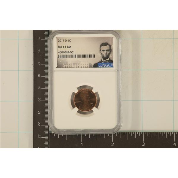 2017-D LINCOLN CENT NGC MS67RD