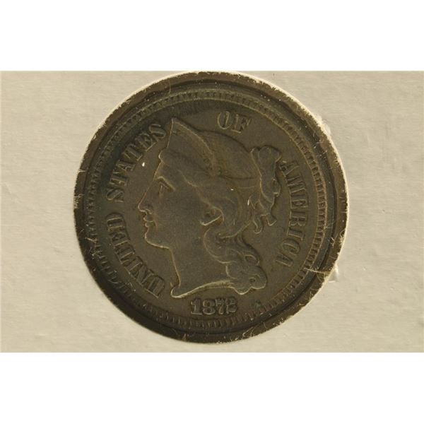 1872 THREE CENT PIECE (NICKEL)