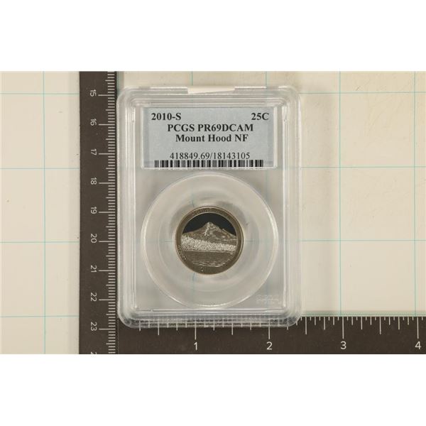 2010-S MOUNT HOOD NF QUARTER PCGS PR69 DCAM