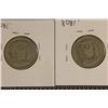 Image 2 : 1937 & 1947 DOMINIC REPUBLIC SILVER 25 CENTAVOS