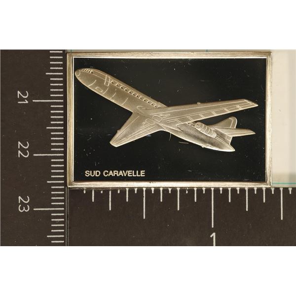 .60 TROY OZ STERLING SILVER PF JET PLANE INGOT