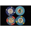 Image 1 : 4-$1 PLASTIC CASINO GAMING CHIPS MIRAGE, HILTON,