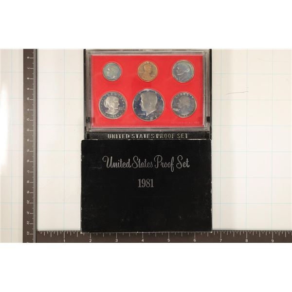 1981 US PROOF SET (WITH BOX)