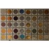 Image 1 : 40 ASSORTED ALUMINUM COLORIZED MARDI GRAS TOKENS