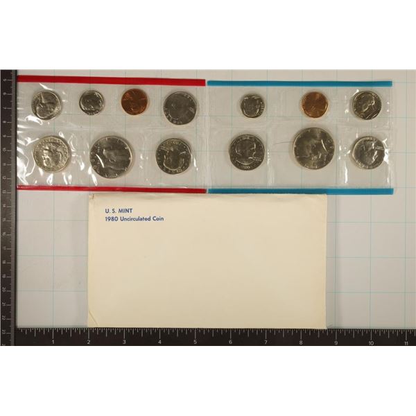 1980 US MINT SET (UNC) P/D/S (WITH ENVELOPE)