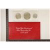 Image 2 : 1976 UNC SILVER US 3 COIN BICENTENNIAL SET