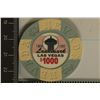 Image 2 : $1000 LANDMARK CASINO POKER CHIP 1990 LAS VEGAS