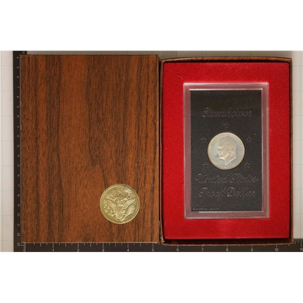 1972-S IKE SILVER DOLLAR (BROWN PACK)