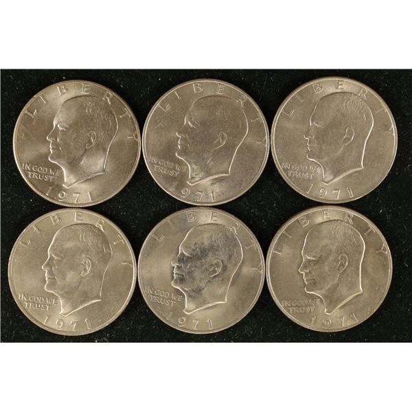 6-1971 IKE DOLLARS UNC