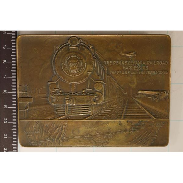 11.18 OZ. BRASS DESK PLAQUE: THE PENNSYLVANIA
