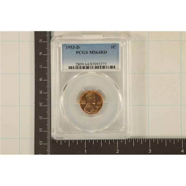 1953-D LINCOLN WHEAT CENT PCGS MS64RD
